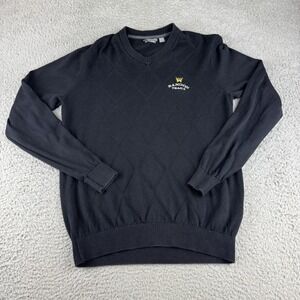 ashworth golf sweater bandon trails mens size small‎ black Pima Cotton